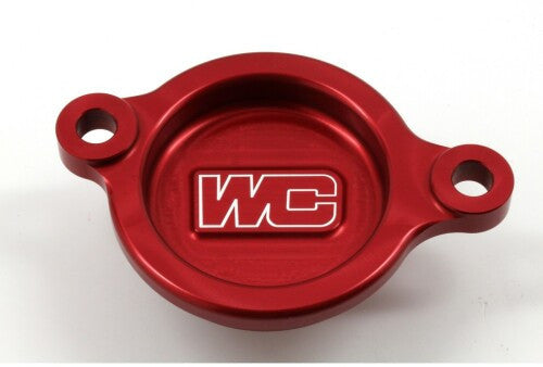 Works Connection - Tapa filtro aceite Honda CRF250R/RX 18-24 Rojo