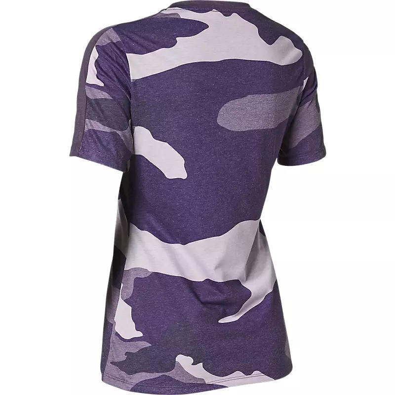 Polera Bicicleta Mujer Drirelease Camo Morado Fox