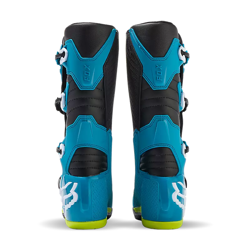 FOX Botas Moto Comp Celeste/Amarillo - Rideshop