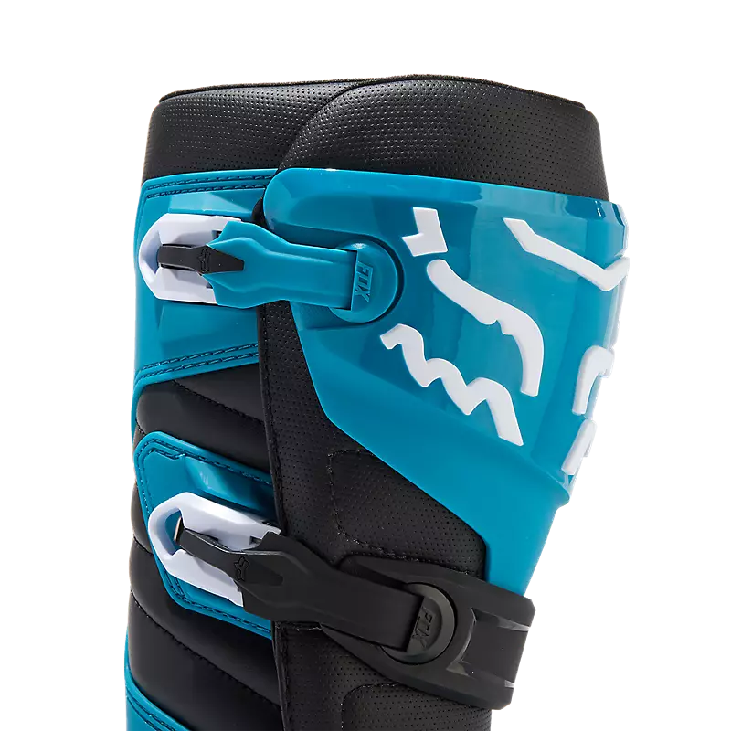 FOX Botas Moto Comp Celeste/Amarillo - Rideshop