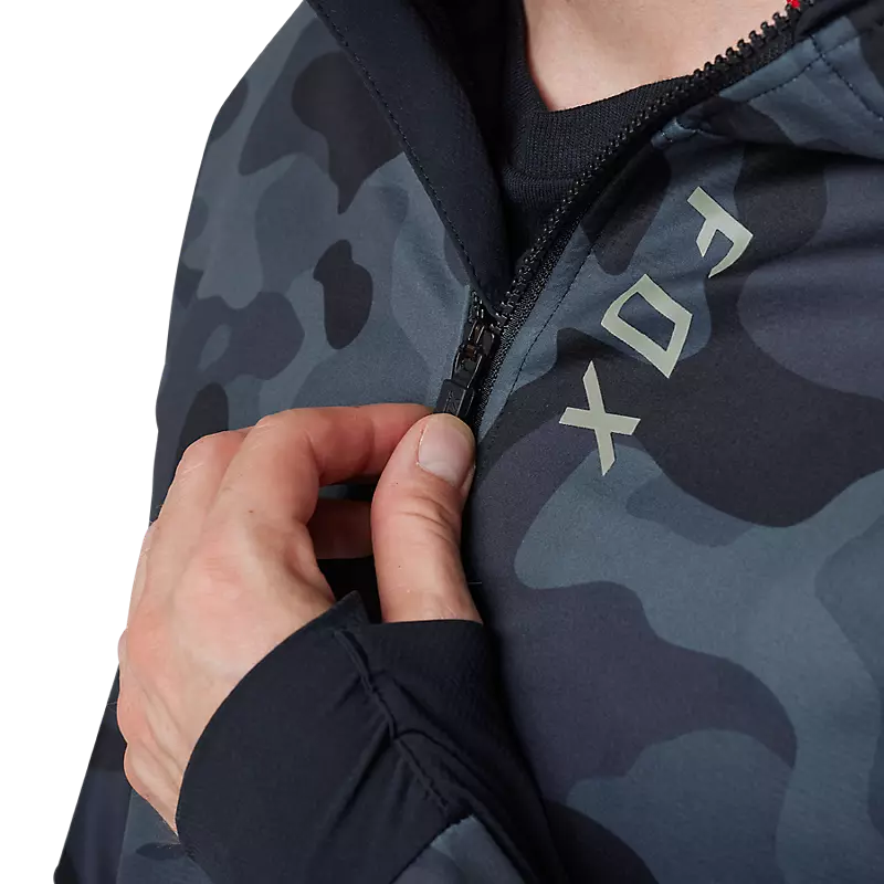 FOX Chaqueta Moto Defend Drive Windbloc® Zip Negro Camo - Rideshop
