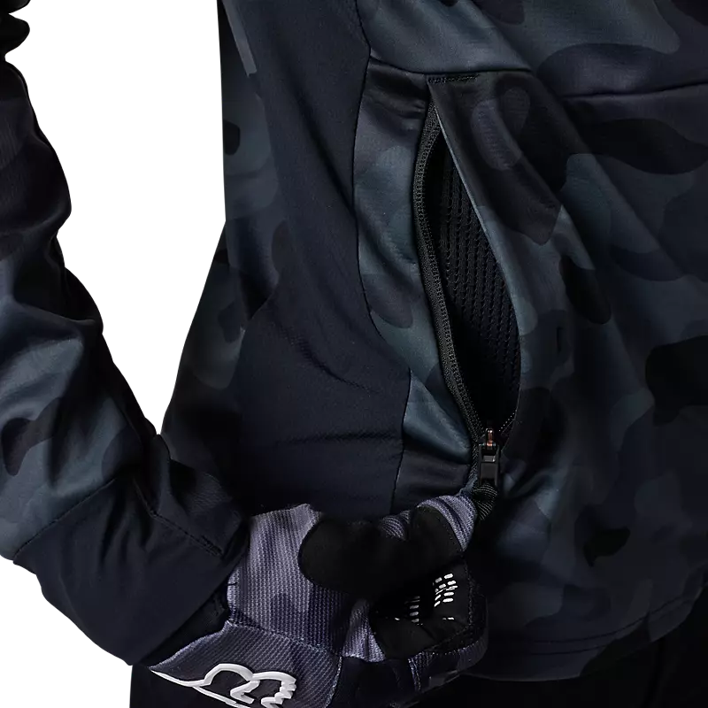 FOX Chaqueta Moto Defend Drive Windbloc® Zip Negro Camo - Rideshop