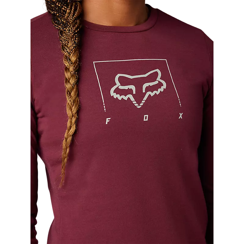 FOX Polera Bicicleta Mujer Manga Larga Ranger Drirelease® Burdeo - Rideshop