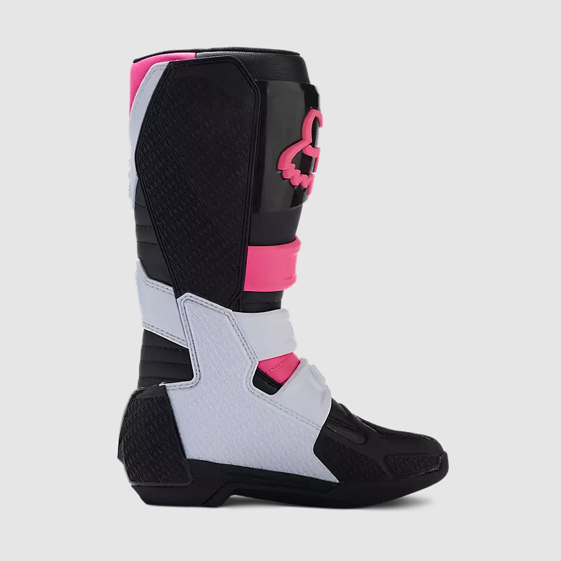Botas Moto Mujer Comp Rosado/Blanco Fox - Rideshop