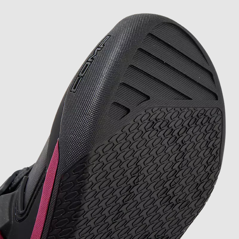 Botas Moto Mujer Comp Negro/Burdeo Fox - Rideshop