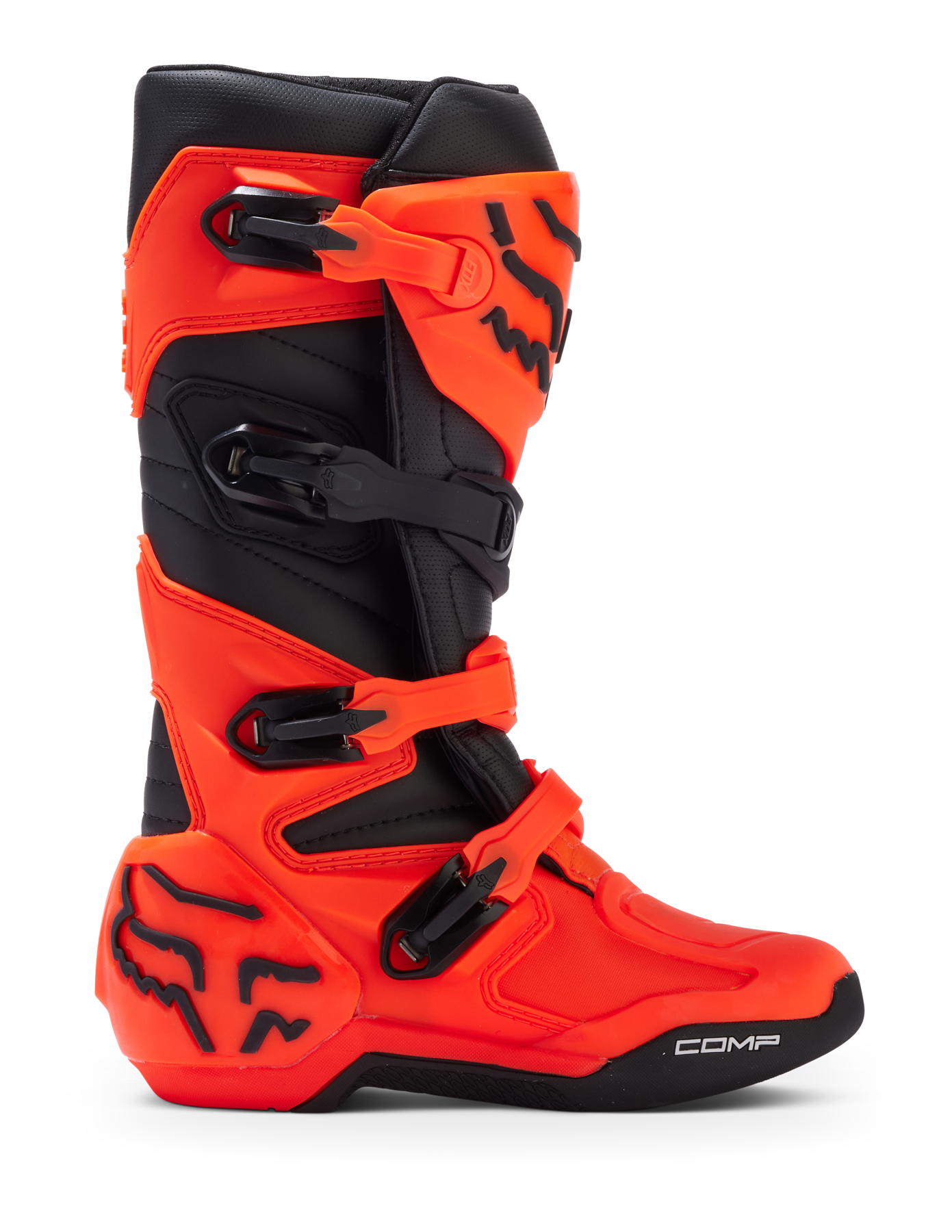 Botas Moto Niño Comp Naranjo Fluor Fox - Rideshop