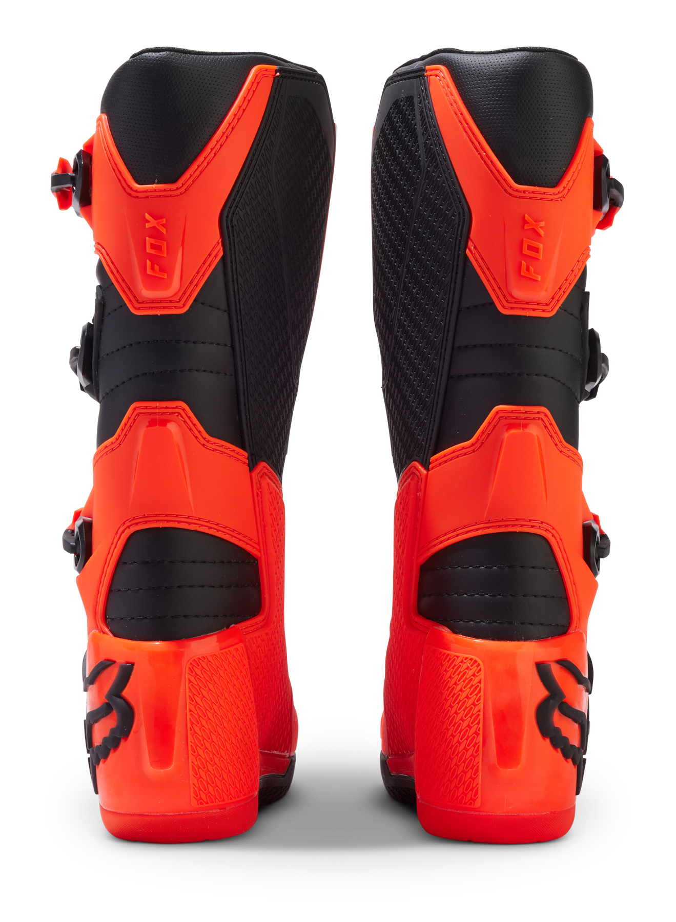 Botas Moto Niño Comp Naranjo Fluor Fox - Rideshop