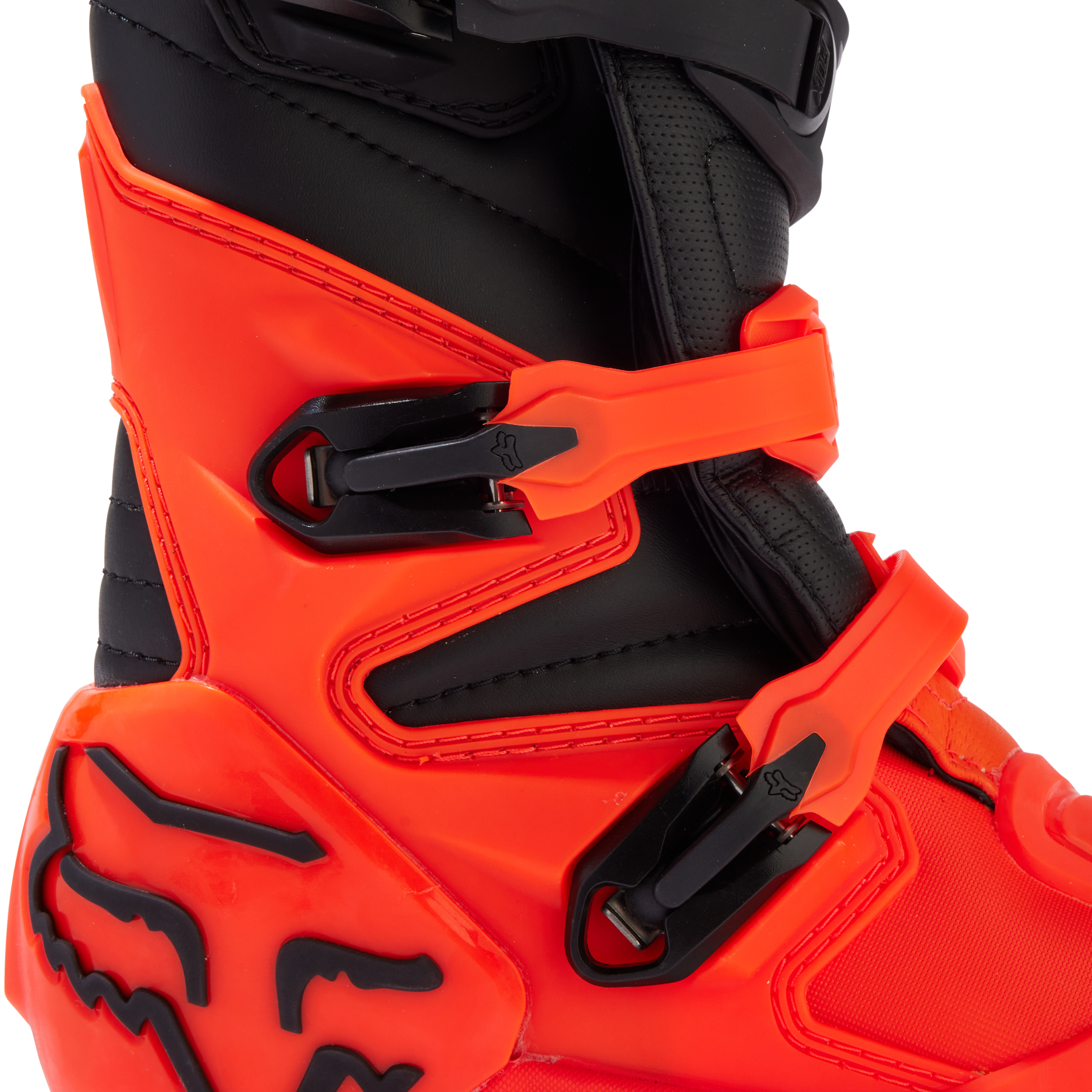 Botas Moto Niño Comp Naranjo Fluor Fox - Rideshop
