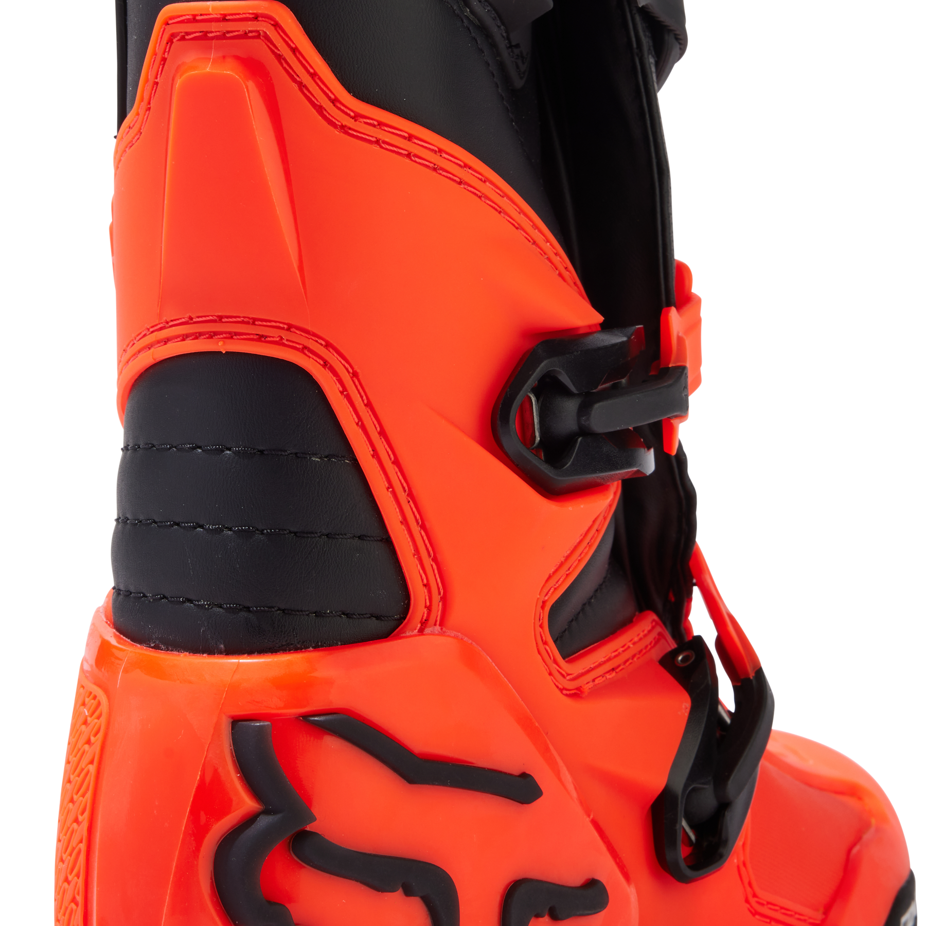 Botas Moto Niño Comp Naranjo Fluor Fox - Rideshop
