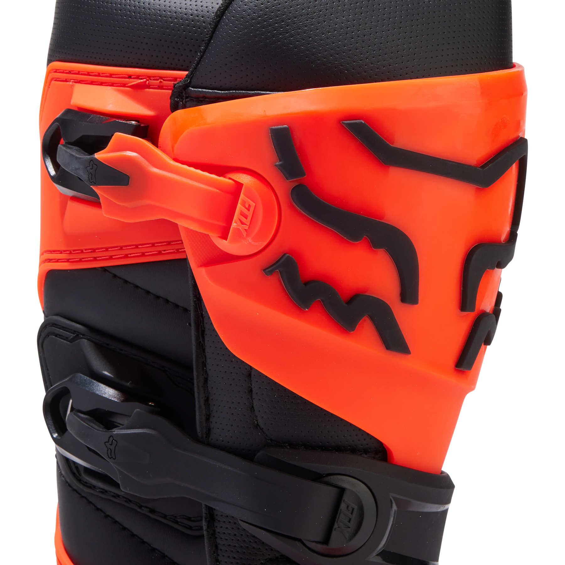 Botas Moto Niño Comp Naranjo Fluor Fox - Rideshop