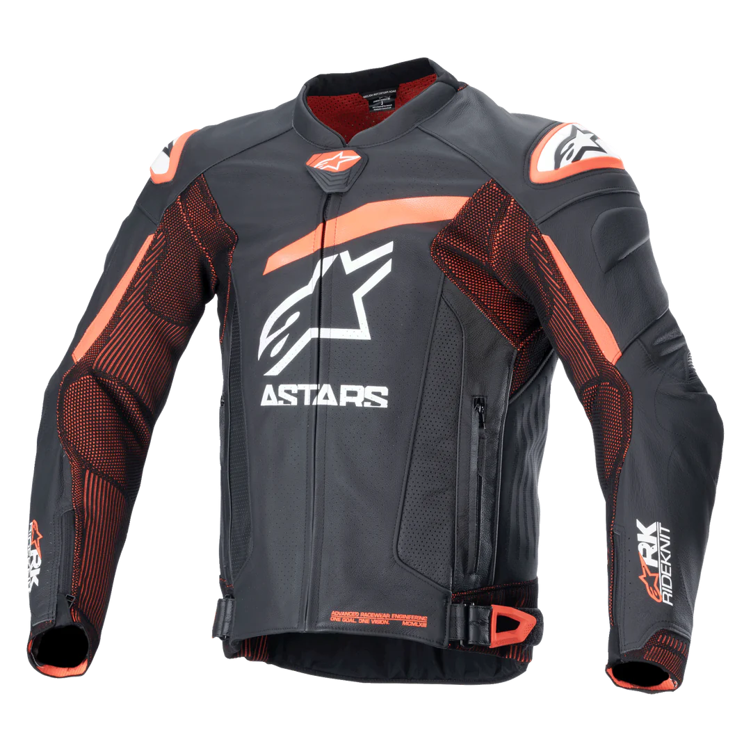 Chaqueta de Cuero Alpinestars GP Plus R V4 Rideknit Negro Rojo
