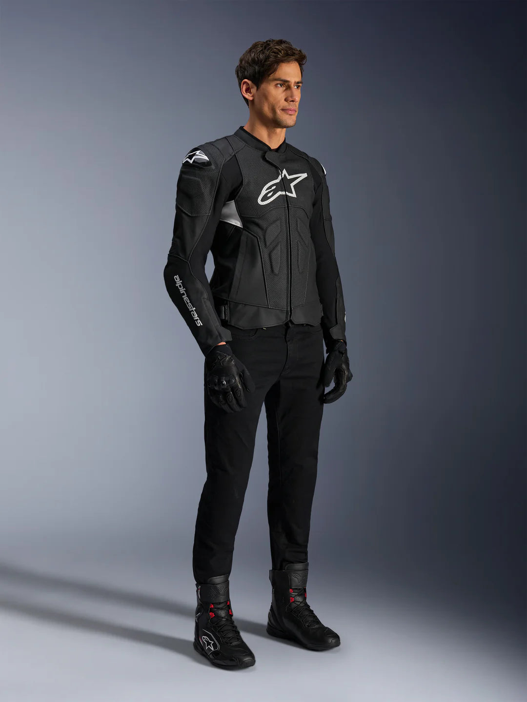 Chaqueta De Cuero Alpinestars Dusk Airflow