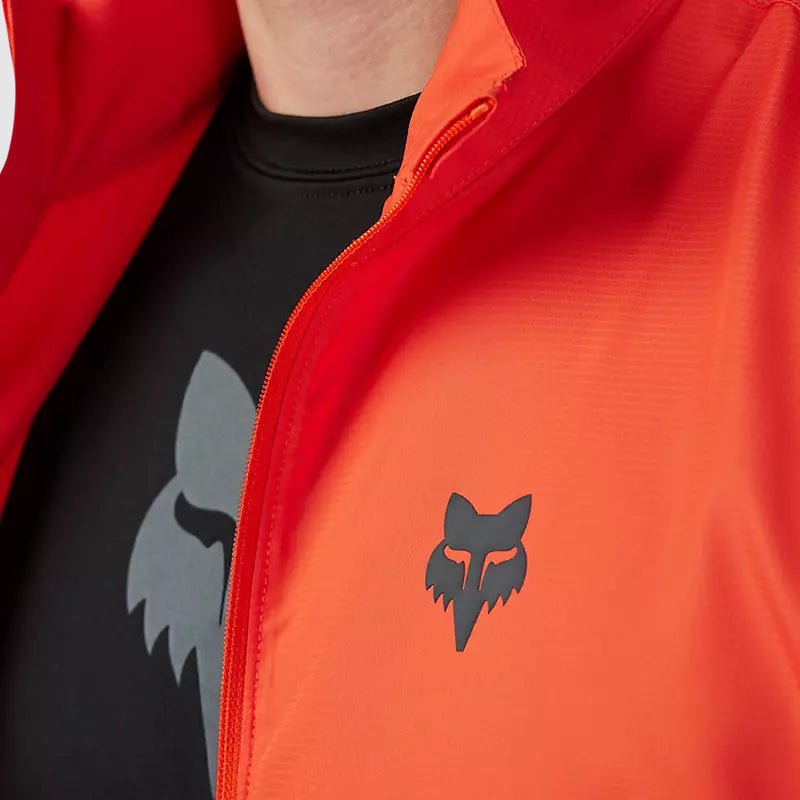 Chaqueta Cortavientos Bicicleta Ranger Naranjo Fox - Rideshop