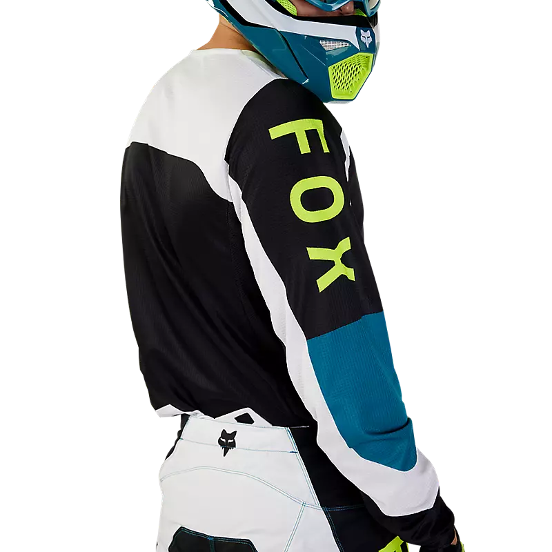 FOX Polera Moto 180 Nitro Azul/Amarillo - Rideshop