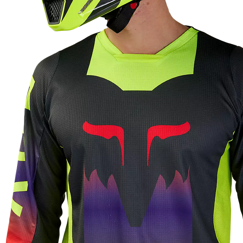 FOX Polera Moto 180 Flora Gris Oscuro - Rideshop