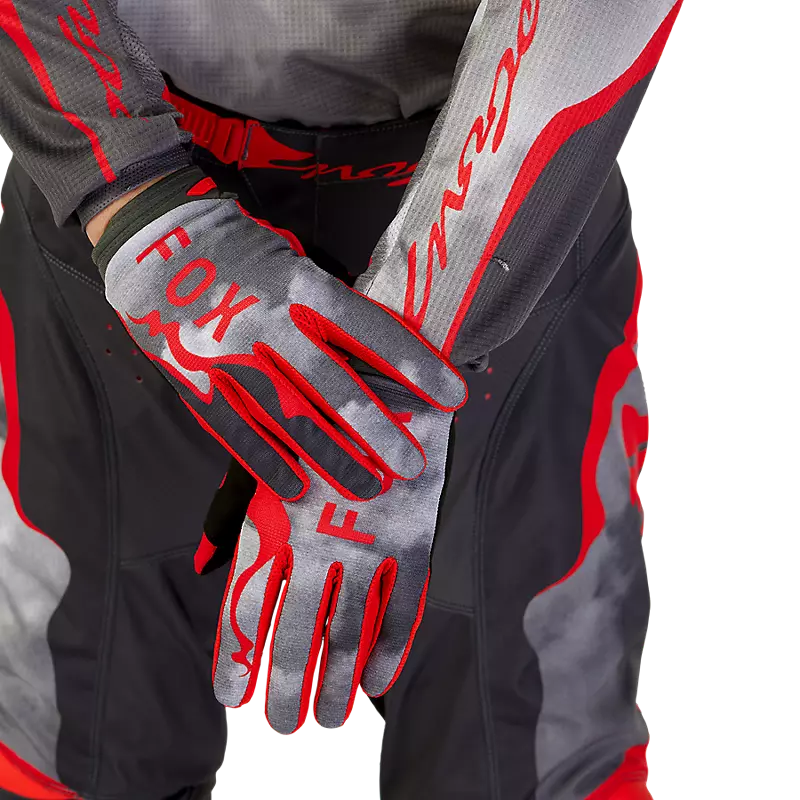 FOX Polera Moto 180 Atlas Gris/Rojo - Rideshop