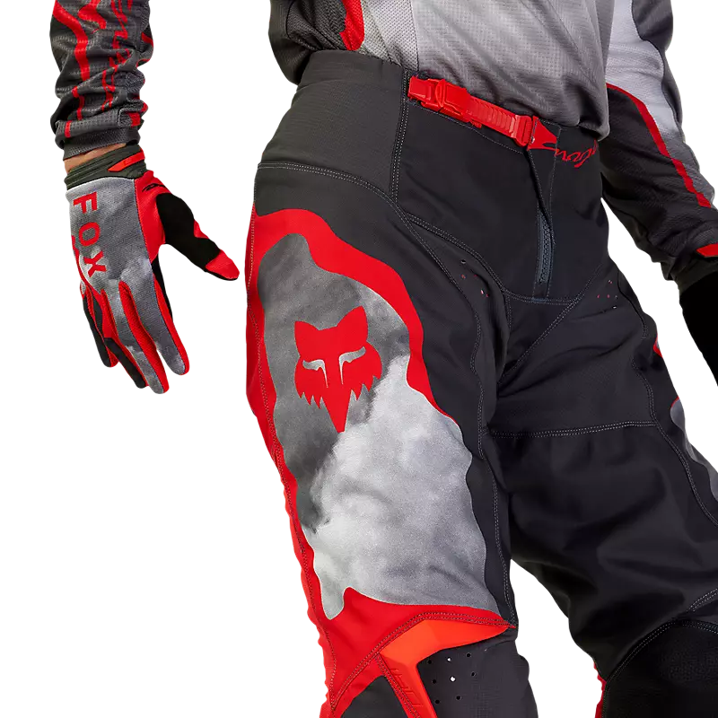FOX Pantalon Moto 180 Atlas Gris/Rojo - Rideshop