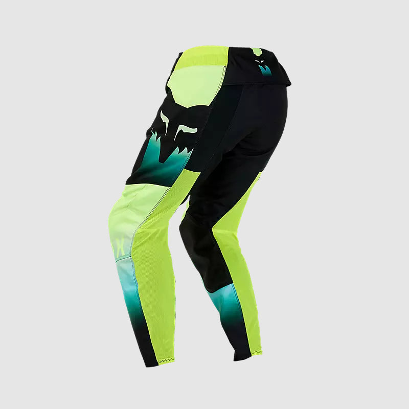 Pantalon Moto Mujer 180 Flora Negro/Amarillo Fox - Rideshop
