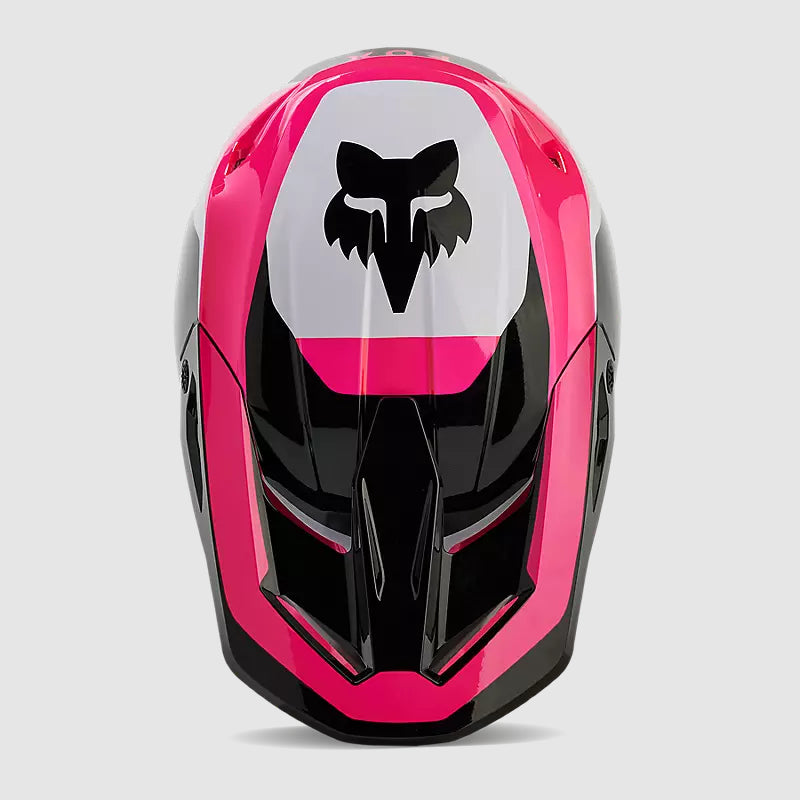 Casco Moto Niño V1 Nitro Rosado Fox - Rideshop
