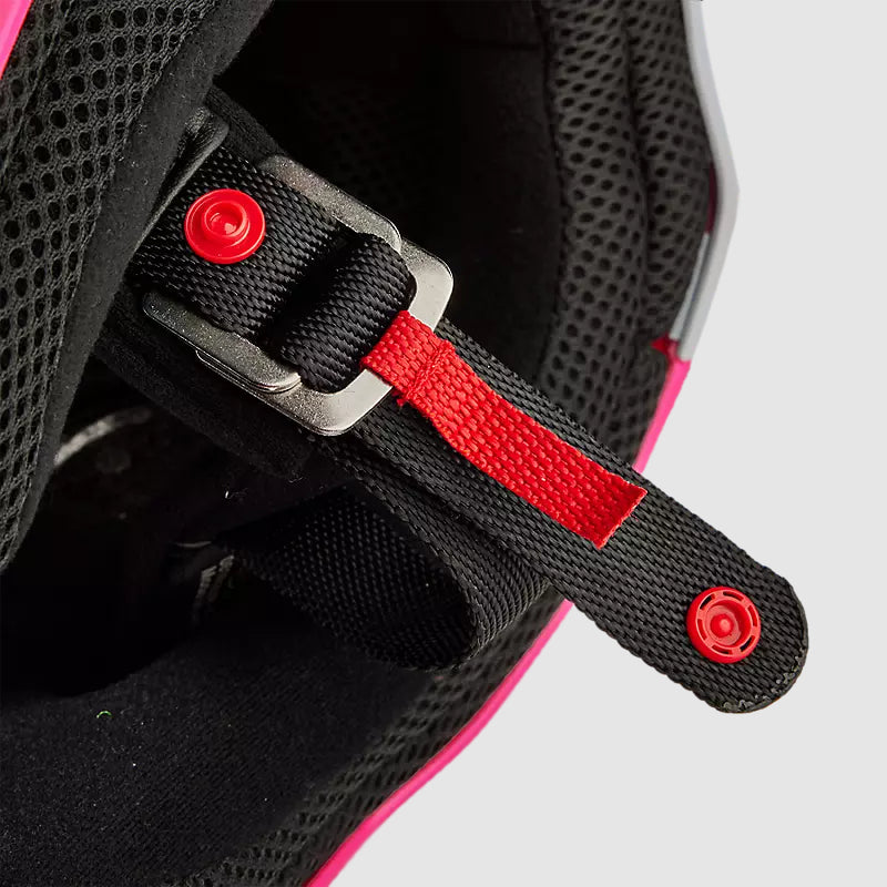 Casco Moto Niño V1 Nitro Rosado Fox - Rideshop