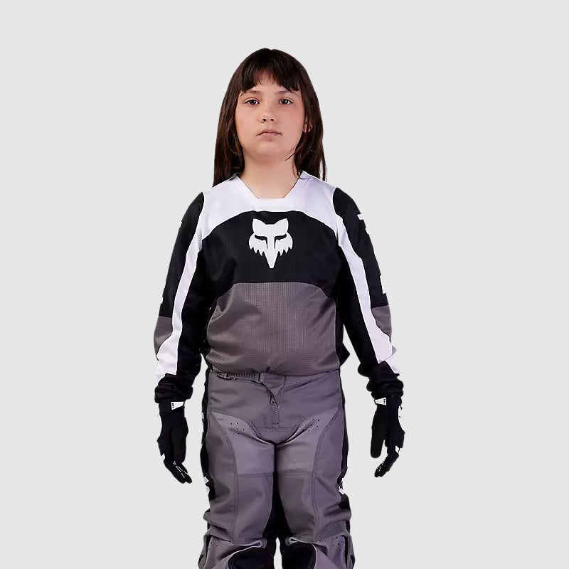 Pantalon Moto Niño 180 Nitro Negro/Gris Fox - Rideshop