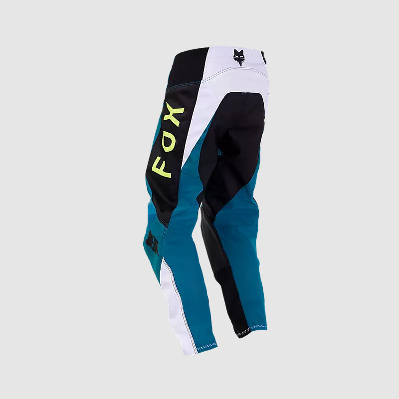 Pantalon Moto Niño 180 Nitro Azul Petroleo Fox - Rideshop