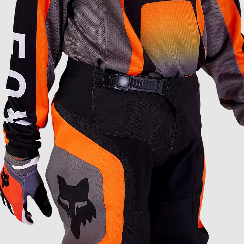 Pantalon Moto Niño 180 Ballast Negro/Naranjo Fox - Rideshop