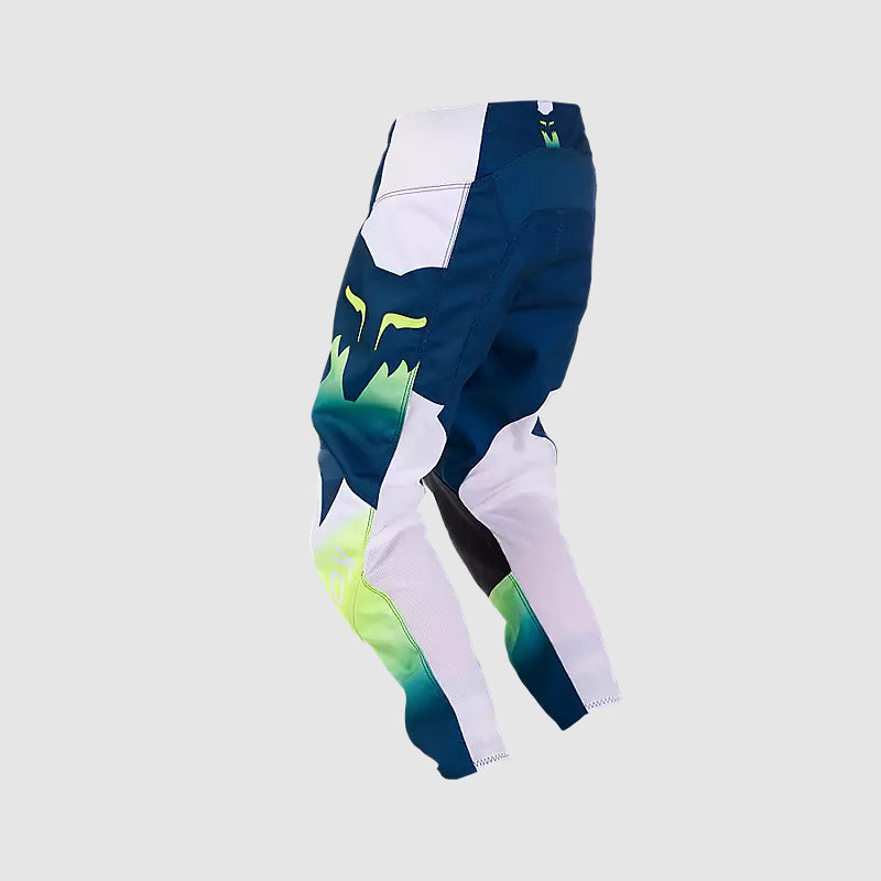 Pantalon Moto Niño 180 Flora Petroleo/Blanco Fox - Rideshop