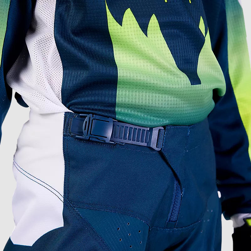 Pantalon Moto Niño 180 Flora Petroleo/Blanco Fox - Rideshop