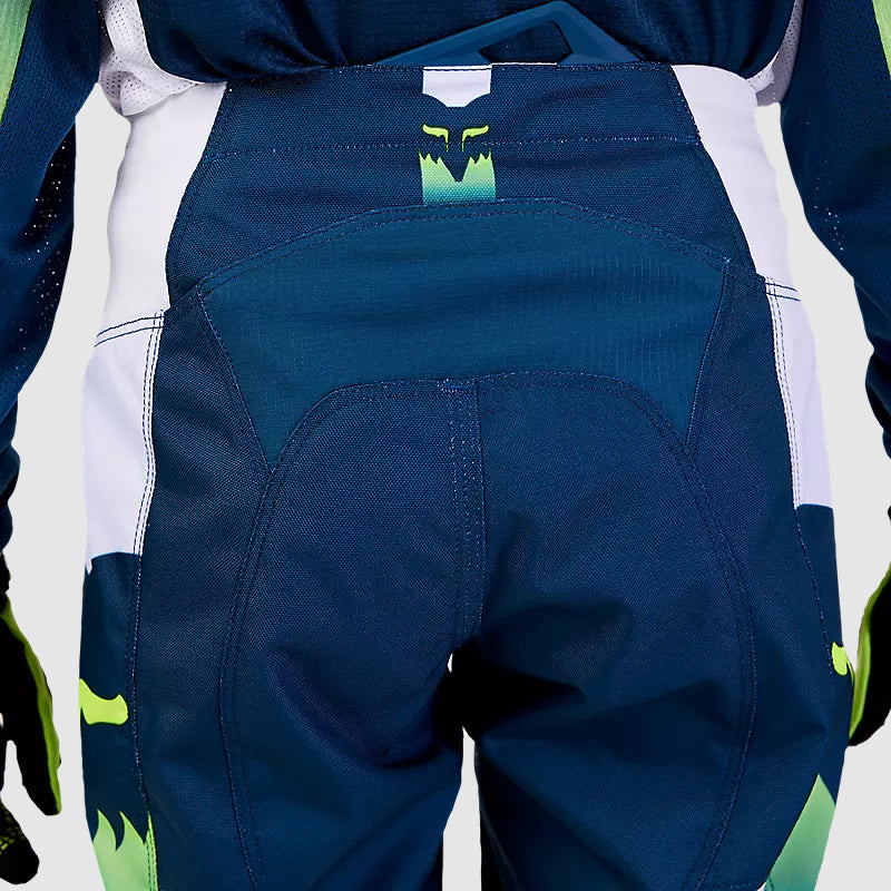 Pantalon Moto Niño 180 Flora Petroleo/Blanco Fox - Rideshop