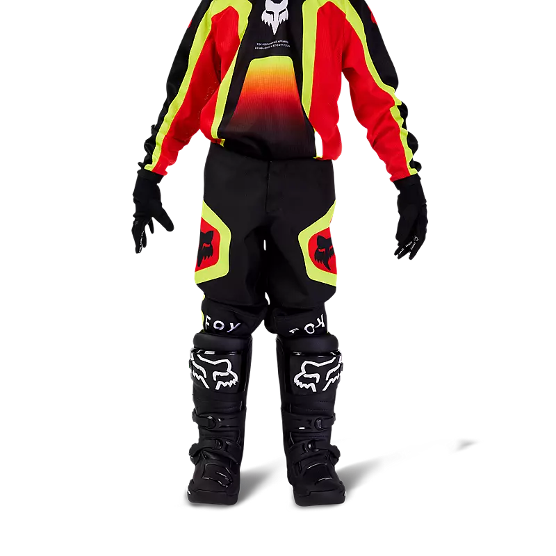 FOX Polera Moto Infantil 180 Ballast Negro/Rojo - Rideshop