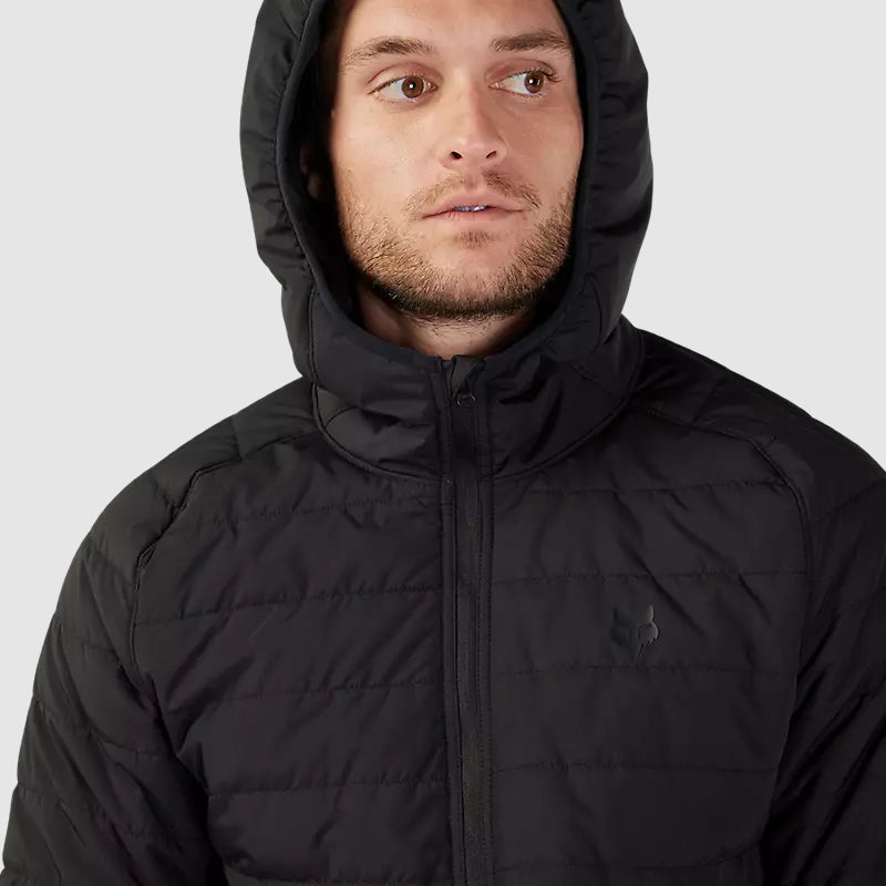 Chaqueta Lifestyle Anorak Howell Hooded Puffy Negro Fox - Rideshop