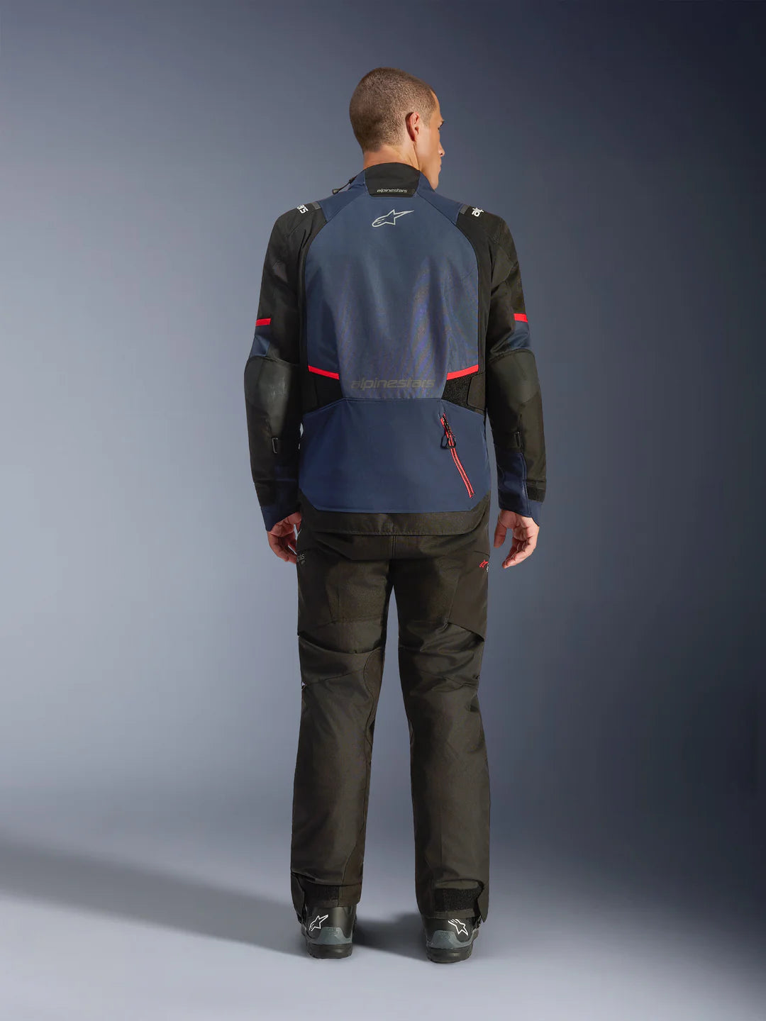 Chaqueta Moto Alpinestars Andes V4 Drystar Azul Oscuro Indigo Negro
