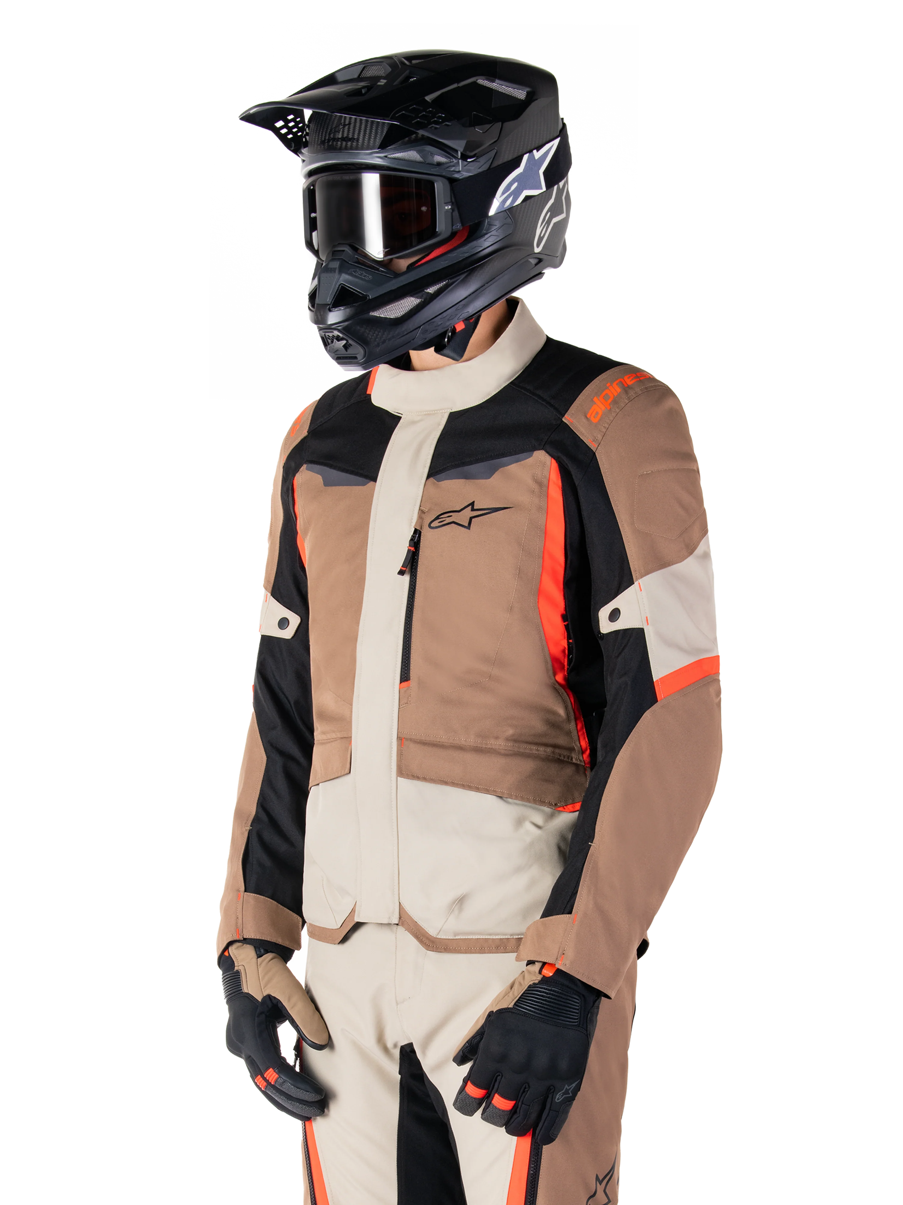 Chaqueta Moto Alpinestars ST-1 Impermeable Caqui Oscuro Arena