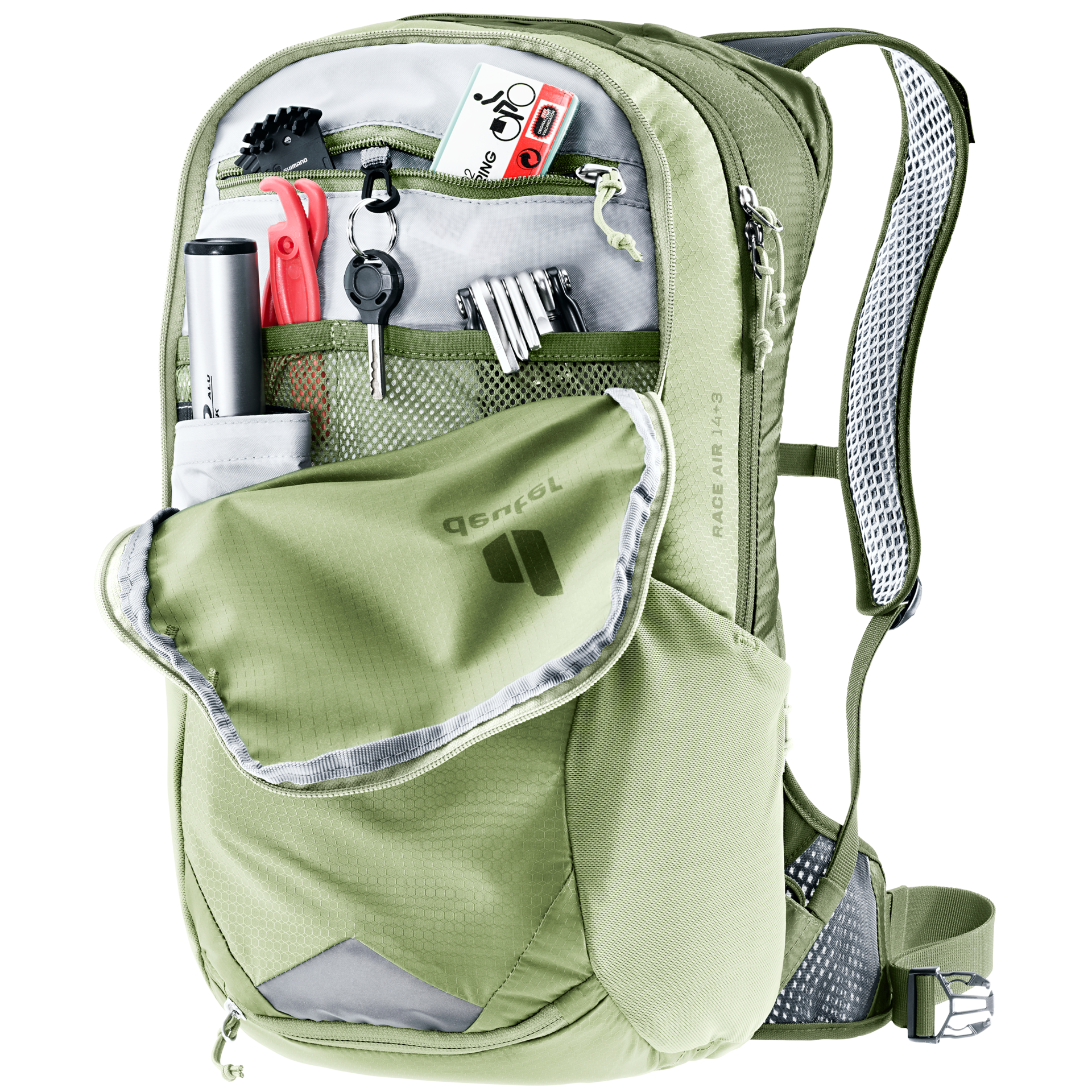 Mochila Deuter Race Air 14+3 Mineral Grove