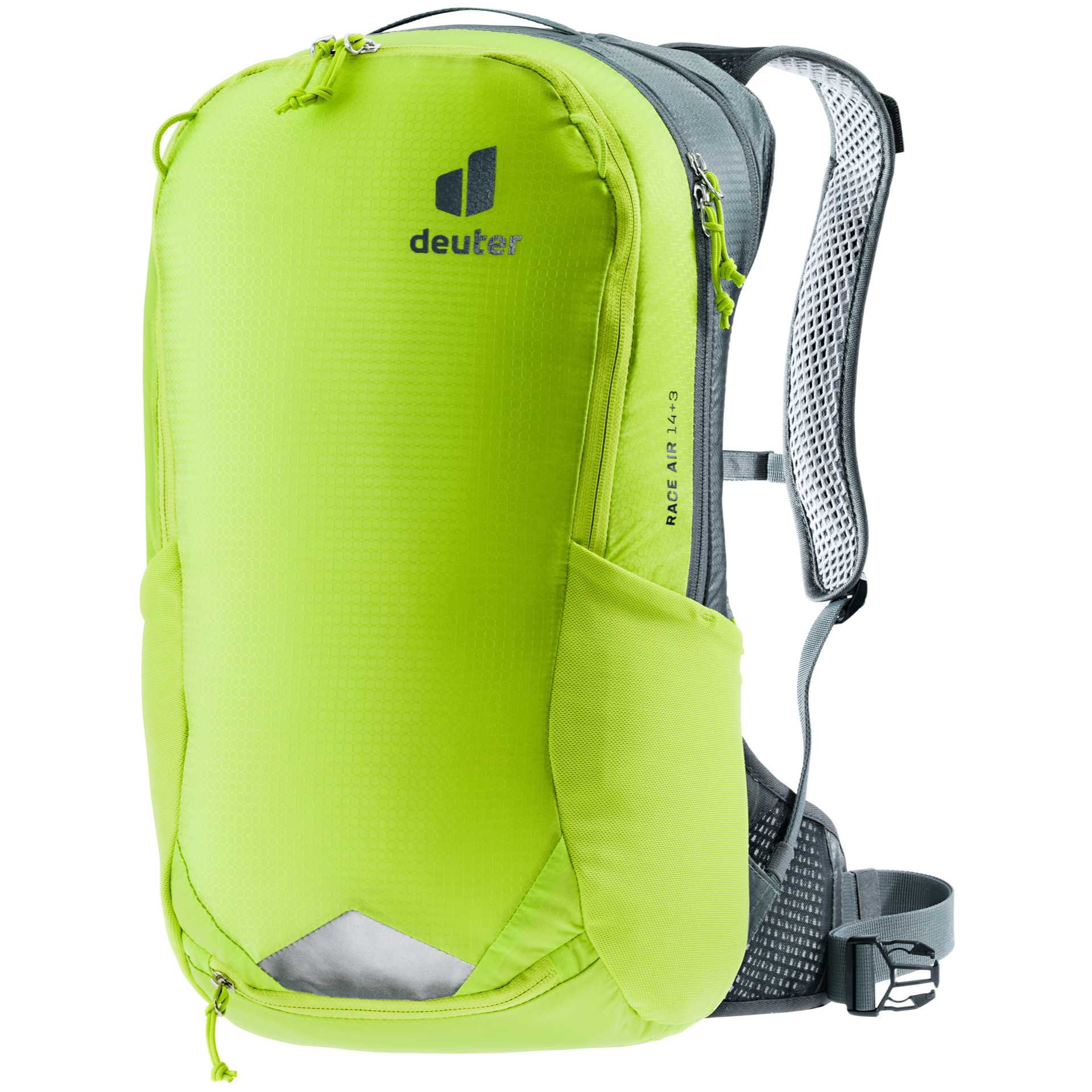 Mochila Deuter Race Air 14+3 Citrus Graphite