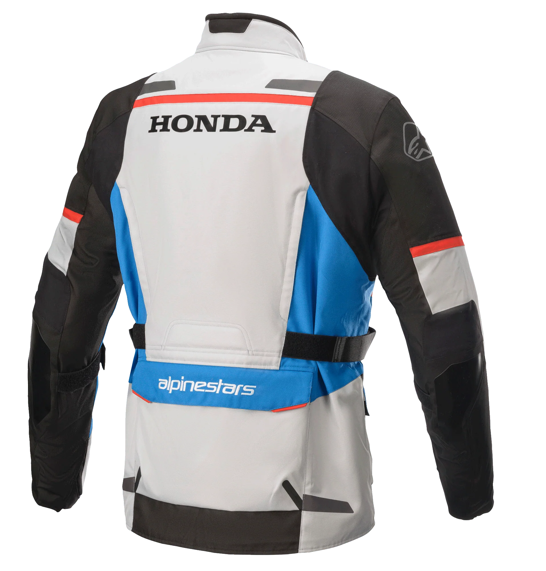 Chaqueta Moto Alpinestars Honda Andes V3 Drystar® Gris Claro/Azul Brillante/Rojo