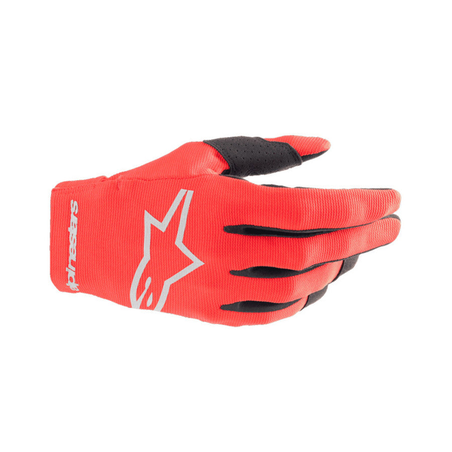 Guantes Niños Alpinestars Youth Radar Rojo/Plata
