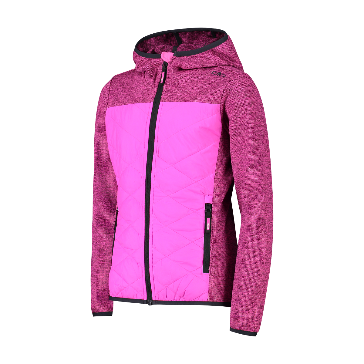Chaqueta Niña G Hibrid Fix Hood Campagnolo Purple Fluo