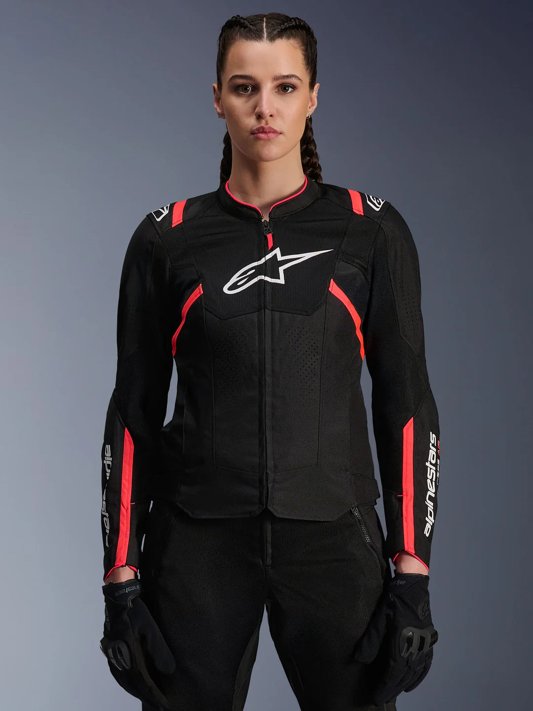 Chaqueta Alpinestars Stella T-SPS Air V2 Negro Fucsi
