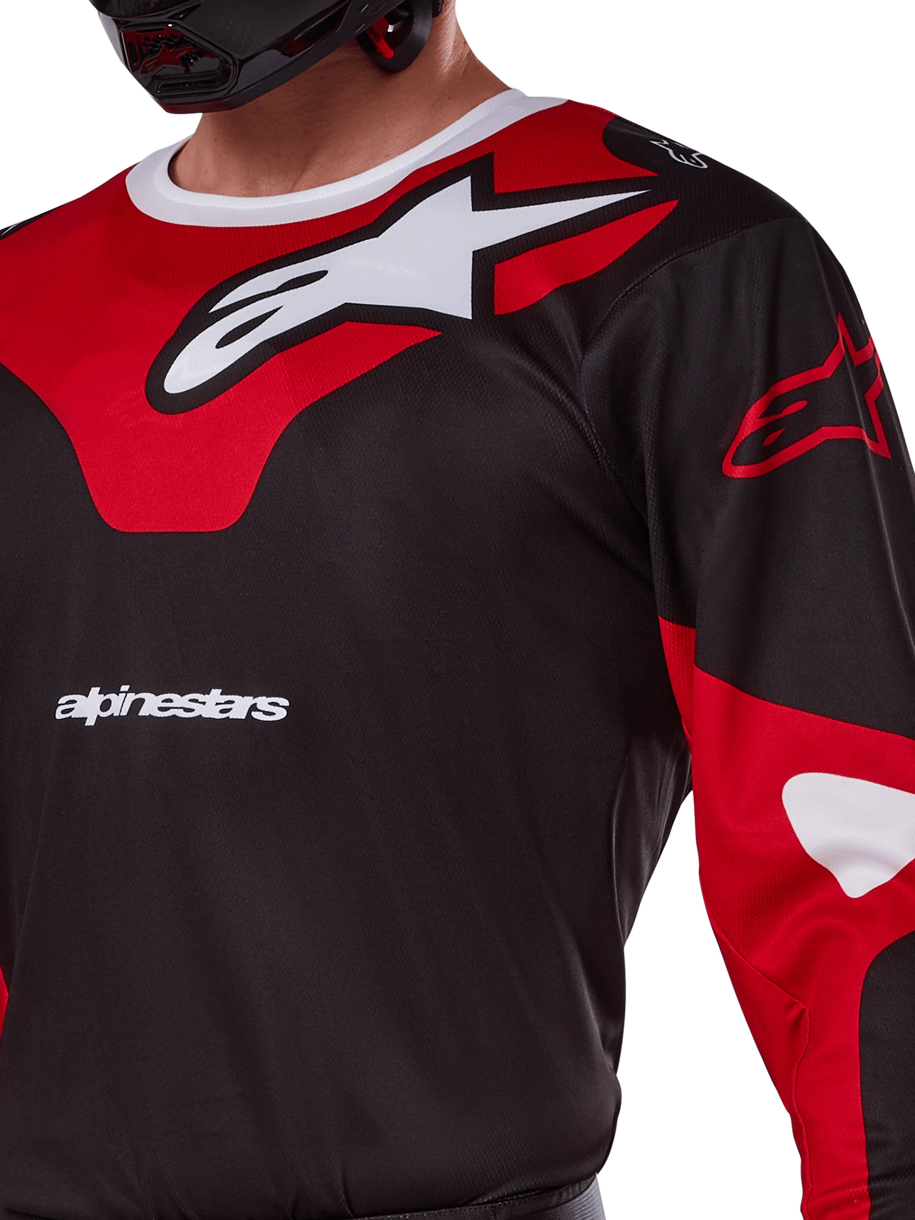 Jersey Alpinestars Racer Veil Negro/Rojo