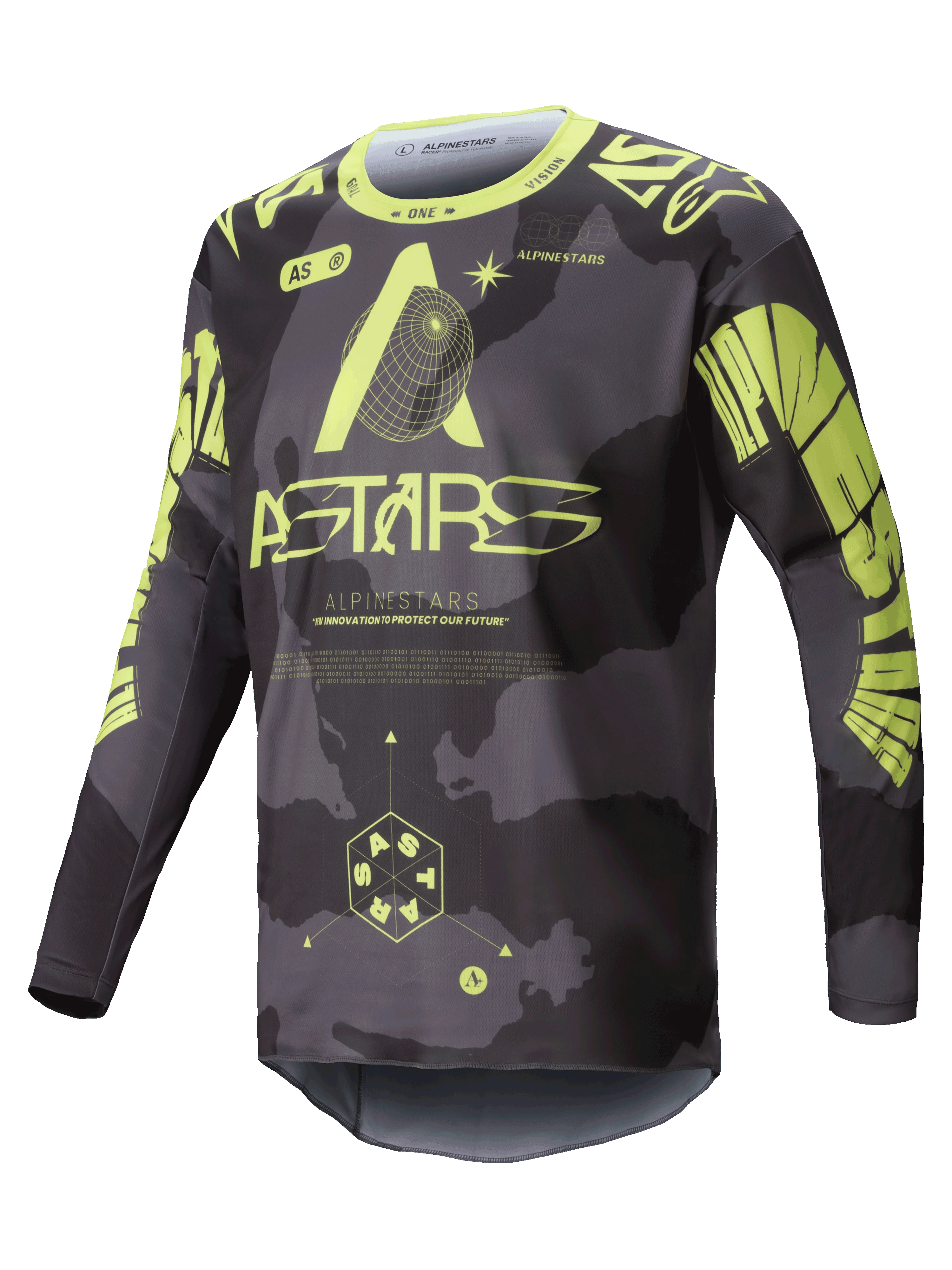Jersey Alpinestars Racer Hollow Camo/Amarillo