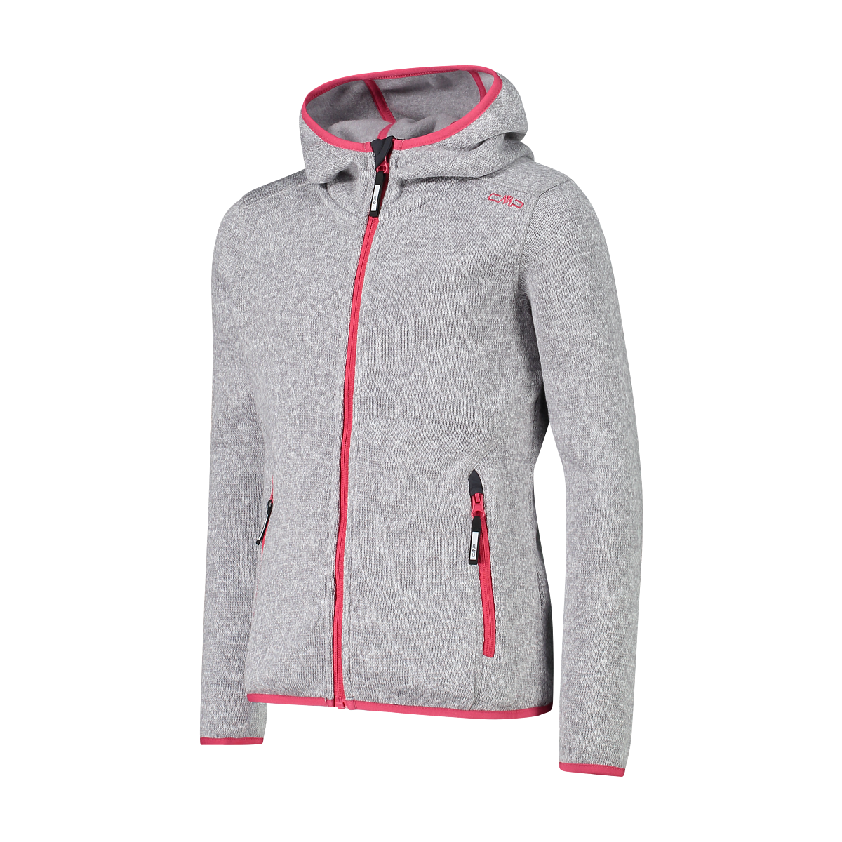 Polar Niña Mélange Knit-Tech Hooded Heavy