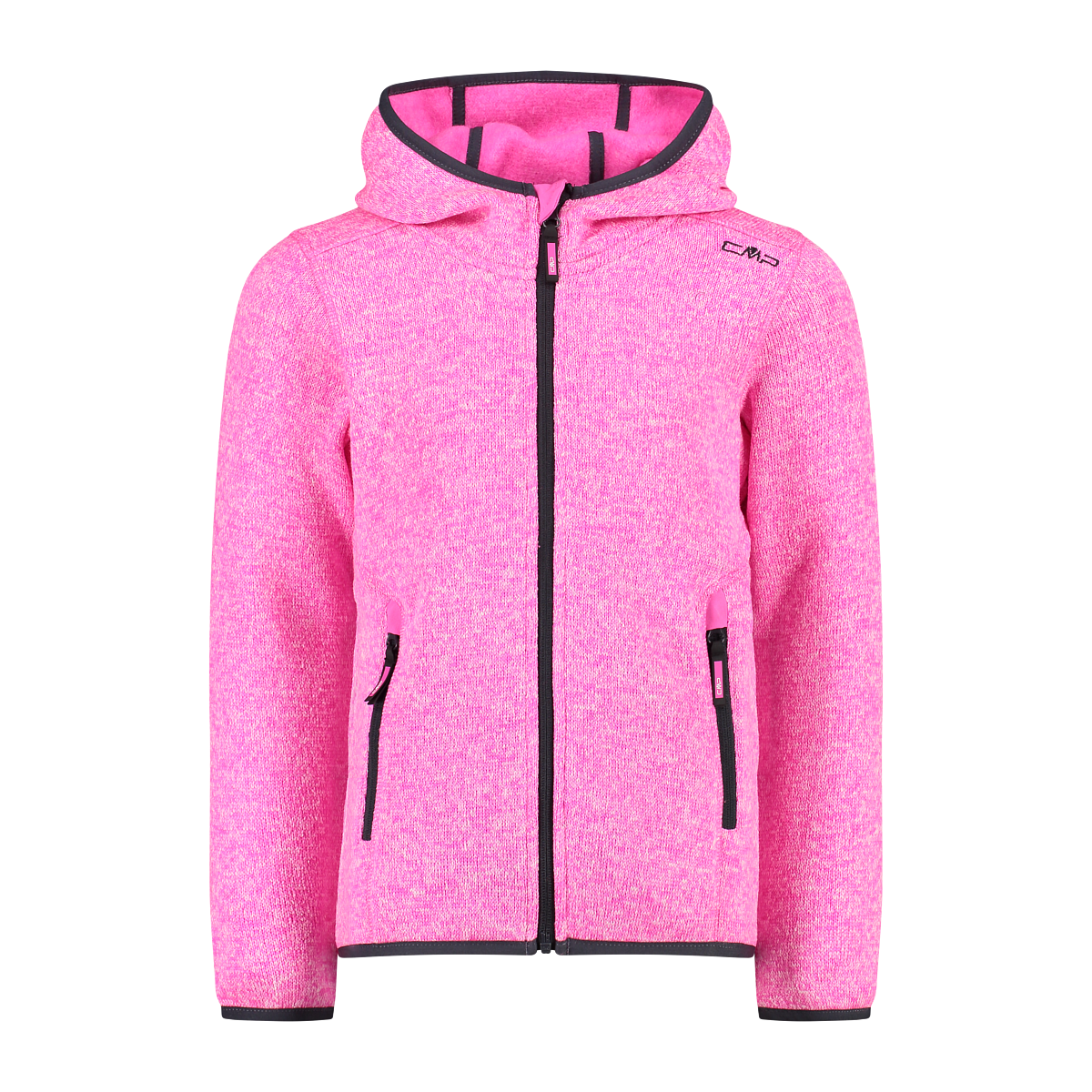 Polar Niña Mélange Knit-Tech Hooded Heavy