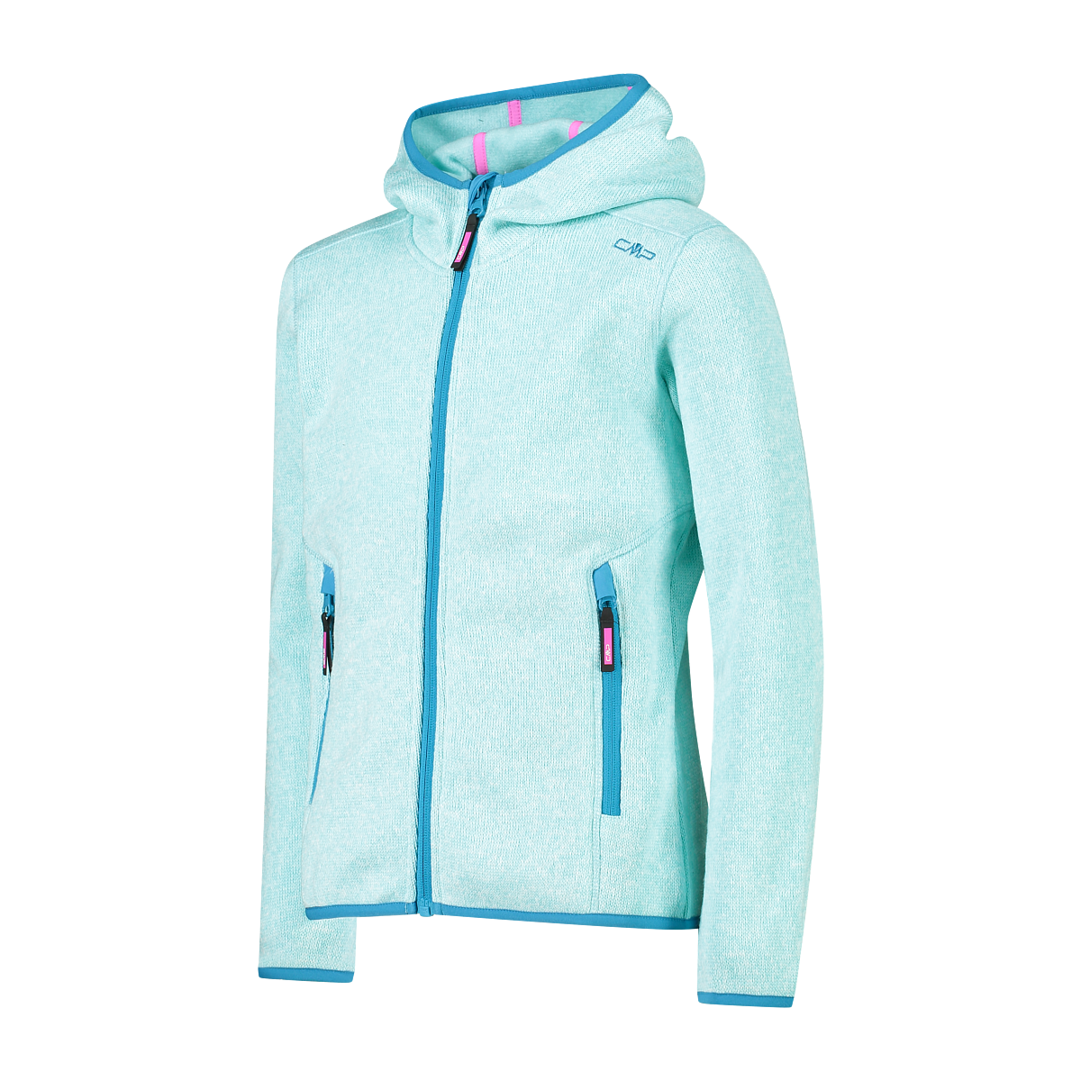 Polar Niña Mélange Knit-Tech Hooded Heavy