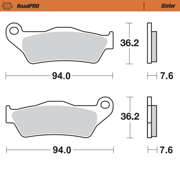 Pastilla de freno Moto-Master RoadPRO Sinter trasera BMW,DUCATI,KTM