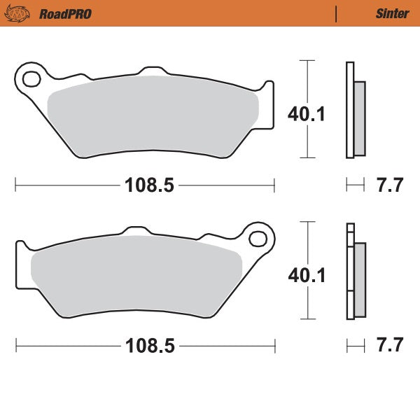 Pastilla de freno Moto-Master RoadPRO Sinter trasera BMW,DUCATI