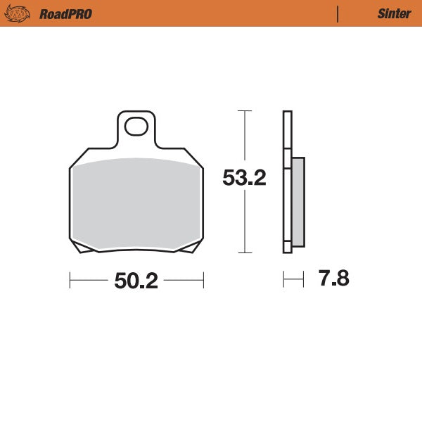 Pastilla de freno Moto-Master RoadPRO Sinter trasera DUCATI,HONDA,HARLEY-DAVIDSON,KAWASAKI