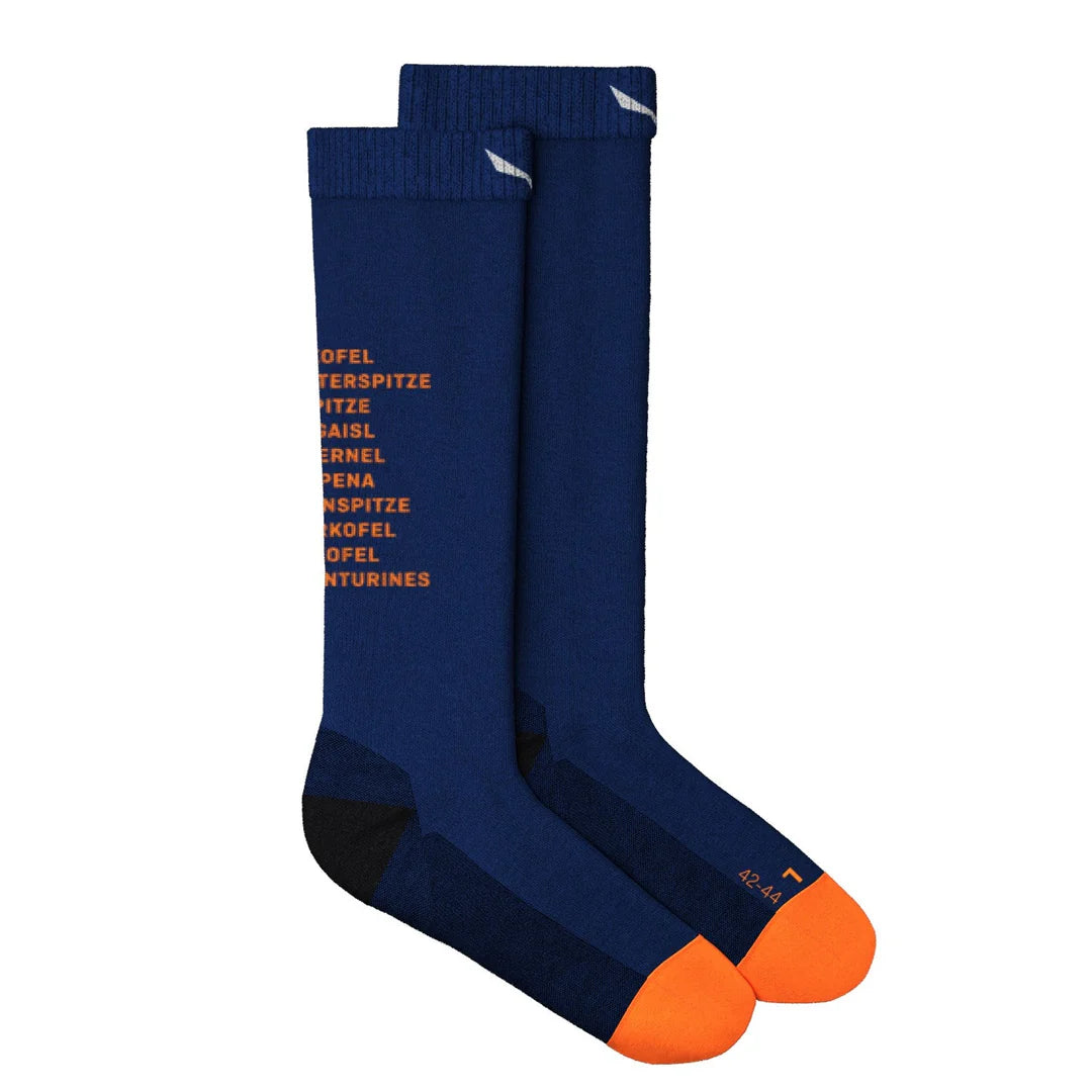 Calcetines Hombre Salewa Ortles Dolomites Crew Blue Electric
