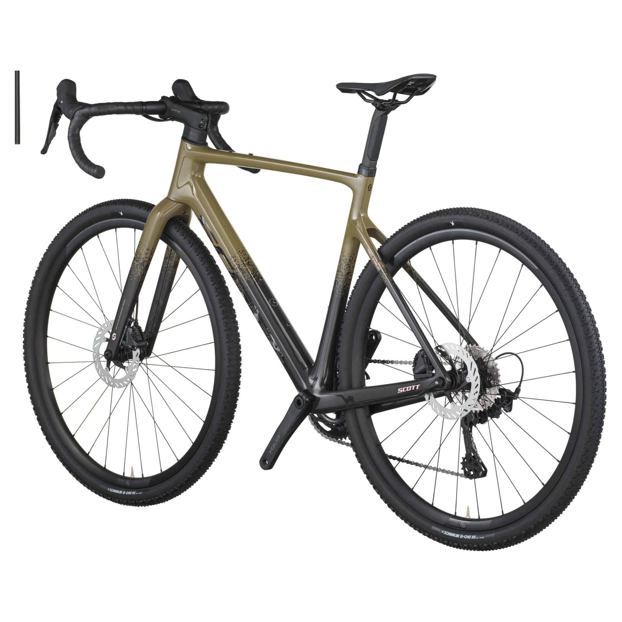 Bicicleta Gravel Scott Addict 40 Kaki Green Carbon Black